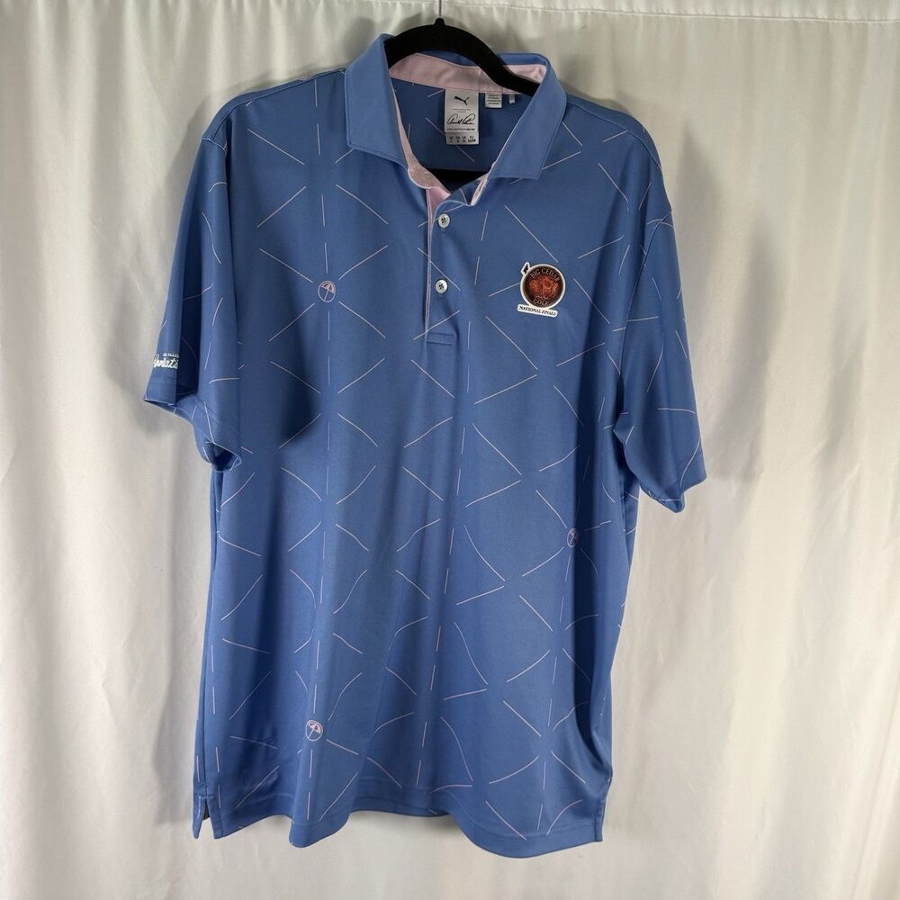 Big Cedar Golf National Finals Polo Men's Large Blue Puma X Arnold Palmer